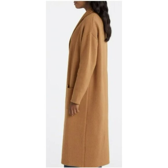 Vigoss Maxi Coatigan Oversized Duster Cardigan Brown NWT Medium - Picture 2 of 9